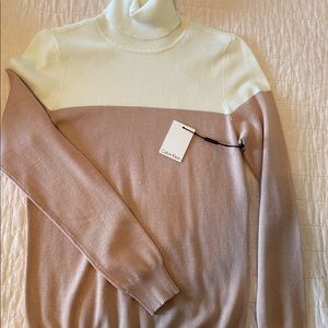 Pink & White Calvin Klein Turtleneck